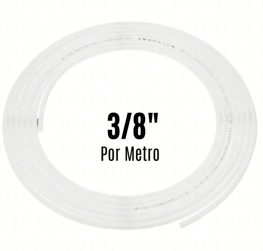 Tubo Polietileno Atóxico Natural 3/8" — DMFIT (por metro)